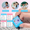 Number Rolling Stamps Recyclable Digital Roller Type for Math Practice Questions