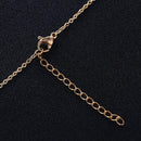 Fashion Women Letter Goodluck Pendant Charm Clavicle Chain Necklace Jewelry