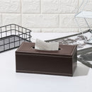 Container PU Leather Tissue Case Napkin Paper Bag Paper Towel Box Storage Cover