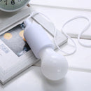 LED Pull Cord Bulbs Hanging Battery Powered Outdoor Decor Warm White Night Light