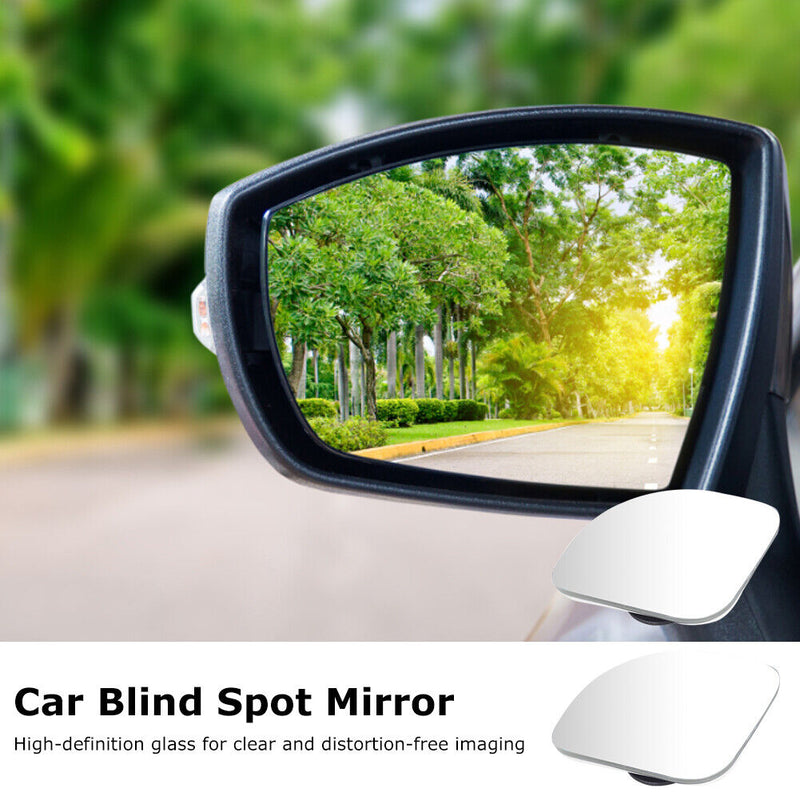 2pcs 360 Degree HD Blind Spot Mirror Adjustable Convex Car Rearview Auxilia