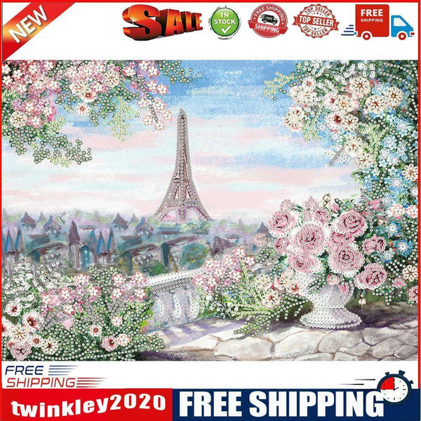 Diamond Painting Kit Tall Iron Tower 5D Partial Special Rhinestone Picture