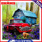 DIY Rhinestone House Car Dog Pictures Full Round Drill Diamond Painting Kit 5D