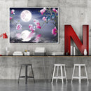 DIY Oil Paint by Numbers Magnolia Flower Painted Acrylic Coloring Picture