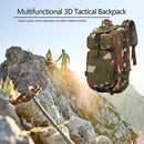 30L Outdoor Sport Waterproof Backpacks Large Storage Rucksack (Jungle Camo)