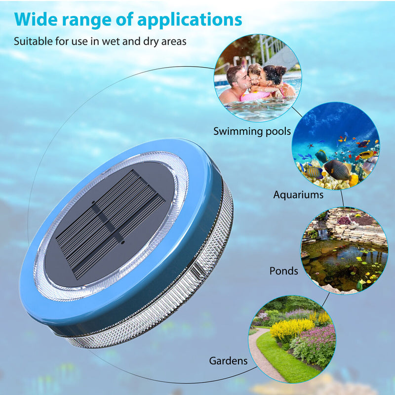 Solar Floating Pool Lights - Induction LED Light Waterproof (White Light)