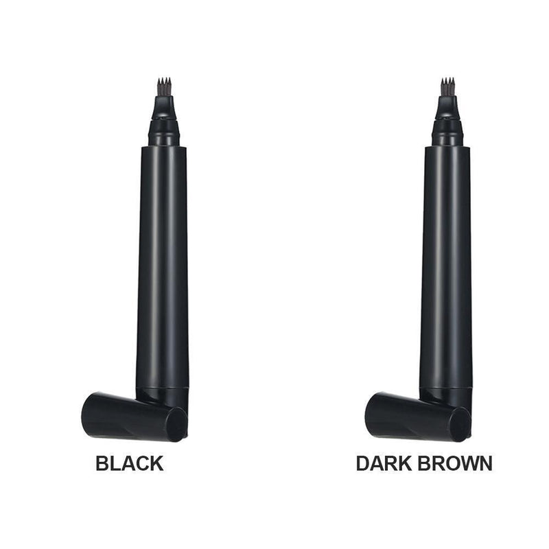 Beard Filling Pen Kit Eyebrow Moustache Filler Pencil Styling Tools (Black)