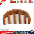 Peach Wood Comb Scalp Massage Relieve Fatigue Curved Comb (Wide Tooth) Newly