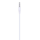 3.5mm In-ear Wired MIC Headphone Phone Universal Music Earphone(White) Newly