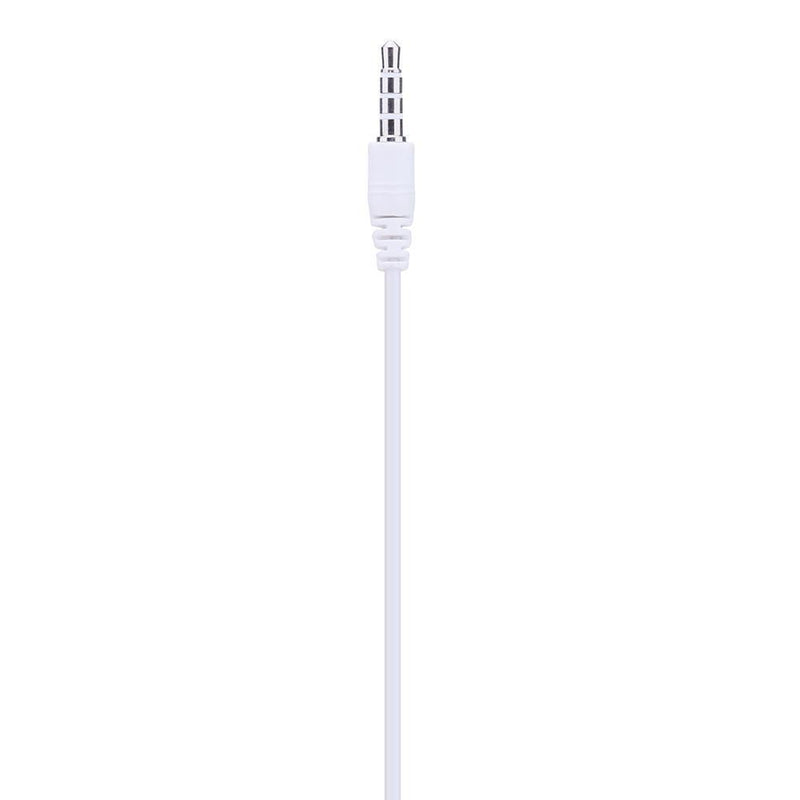 3.5mm In-ear Wired MIC Headphone Phone Universal Music Earphone(White) Newly