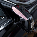 2pcs Car Rearview Mirror Sun Visor Shade Rain Shield Cover Eyebrow Diamond Gu