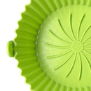Silicone Air Fryer Liner Kitchen Baking Parchment Steamers Pads (Green) Newly