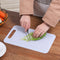 10pcs Plastic Non Slip Anti Bacterium Cutting Board Chopping Block(White)