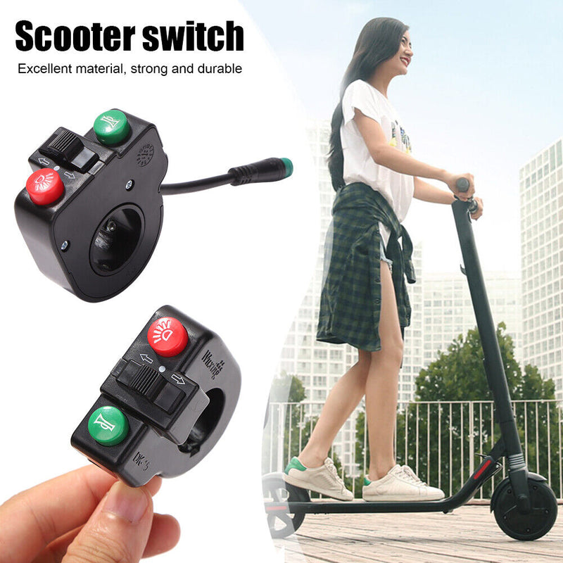 Waterproof Handlebar Headlight Horn Turn Signal Switch for KUGOO M4 PRO Newly