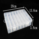 Transparent Fishing Tackle Storage Box Fishing Connector Soft 24 Slots Lure h