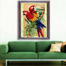 5D DIY Full Drill Diamond Painting Parrots Cross Stitch Embroidery Mosaic