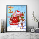 5D DIY Diamond Painting Snowman Full Round Drill Mosaic Art Picture Rhinest