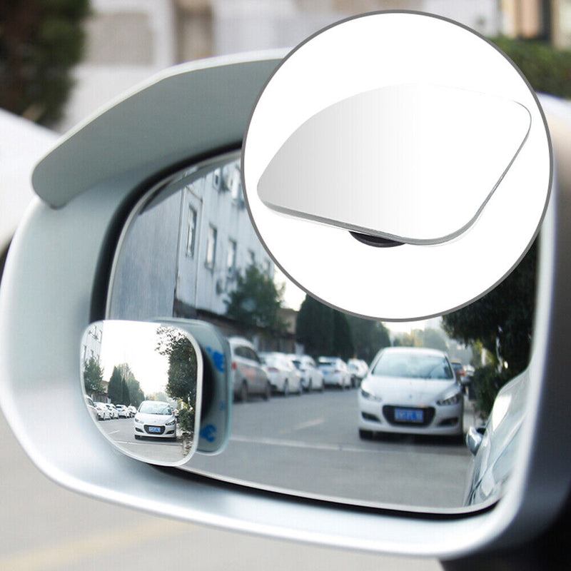 2pcs 360 Degree HD Blind Spot Mirror Adjustable Convex Car Rearview Auxilia