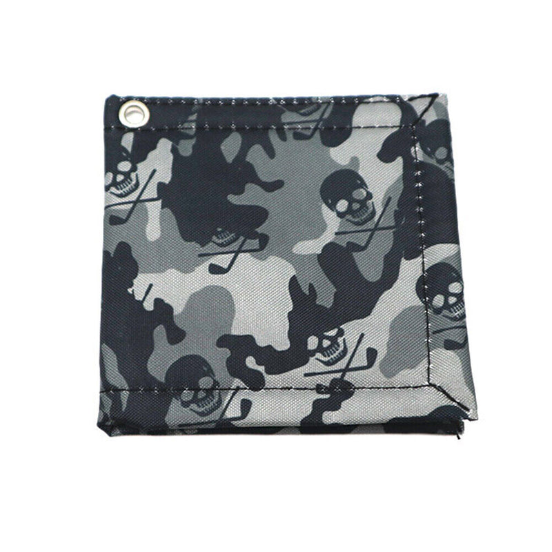 Double-Sided Golf Ball Cleaning Towel Cloth with Carabiner Hook Golf Accessor