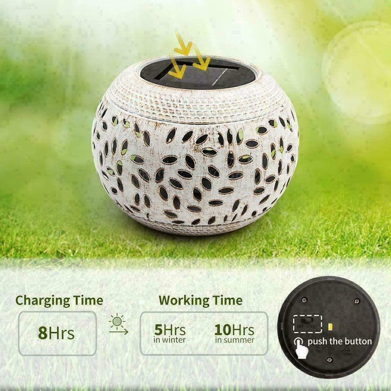 1Pcs Garden Solar Powered Replacement Round Solar battery X3P5 box M4I7 W9O5