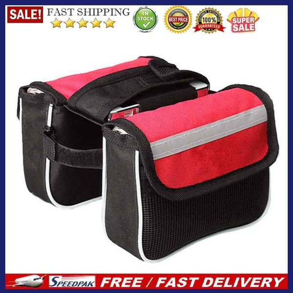 Mountain Bike Saddle Bag Frame Front Top Tube Cycling Phone Case Bicycle Pouc