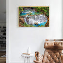 5D Full Square Diamond Painting DIY Waterfall Cross Stitch Christmas Needlework