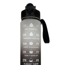 1L Sports Water Bottle with Marker Large Capacity Fitness Drink Cups (A) Newly