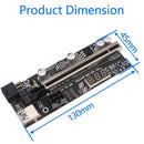 PCI-E Riser Card 60cm USB 3.0 Cable PCI Express 16X to 1X Extender Adapter