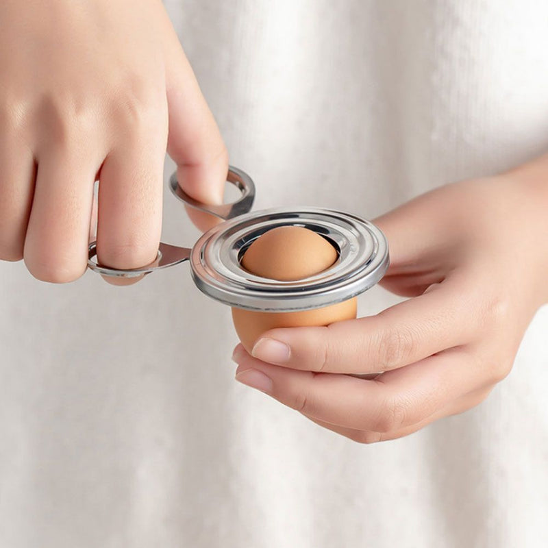 DIY Boiled Egg Shell Cutter Egg Opener Flower Shaper Topper Cutter Scissors