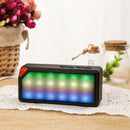 Portable Wireless Bluetooth-compatible Stereo Speaker with Colorful LED Lig