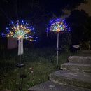 LED Solar Firework Lights Outdoor Dandelion Fairy String Lamp (Multicolor) Newly