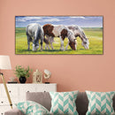 Grassland Three Horses 5D Diamond Painting Rhinestone Full Round Drill for
