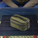 Outdoor Camping Lunch Box Aluminum Thermal Picnic Bento Bags (Army Green) Newly