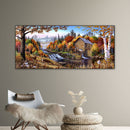 Woods Oil Paint By Numbers Kits Canvas Picture Wall Art DIY Craft Decor Hat