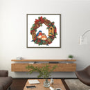 5D DIY Christmas Wreath Full Round Rhinestone Diamond Painting Mosaic Kit Cra