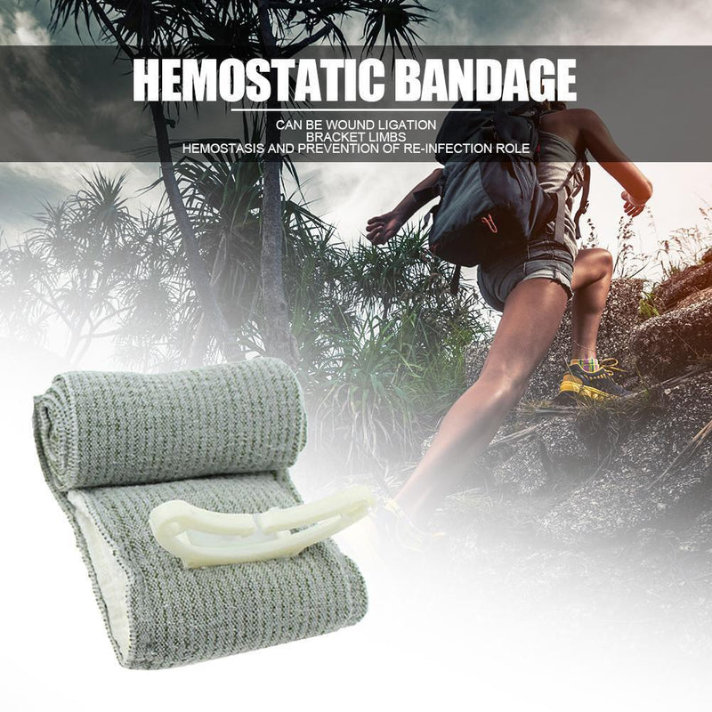 First Aid Hemostasis Elastic Bandage Sterilization Outdoor Survive Urgent R