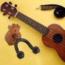 Guitar Hanger Hook Holder Ukulele Bass Wooden Wall Mounted Bracket Display Rack