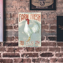 Metal Signs Farm Fresh Egg Iron Painting Metal Art Plaque Poster 20x30cm