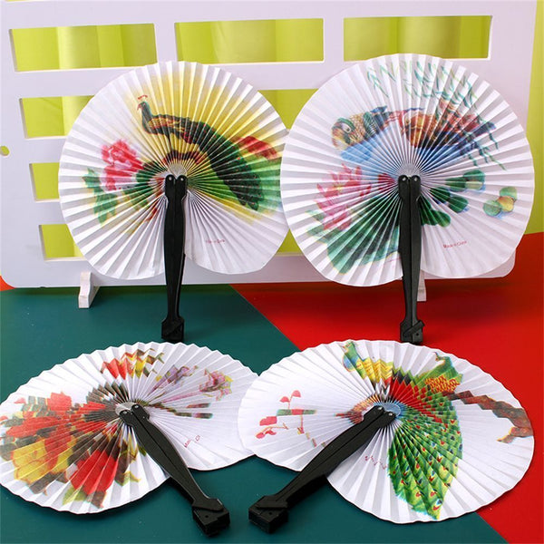 Elegant Paper Folding Hand Fan Chinese paper fan Chinese Style Folding Fan
