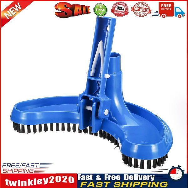 Swimming Pool Suction Vacuum Head Half Moon Flexible Curved Brush Cleaner Newly