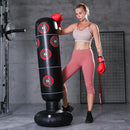 Inflatable Boxing Bag Train Punching Stand Fitness Equipment (Black 1.6m) Newly