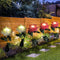 4pcs LED Solar Light Chrysanthemum Lawn Stake Lamps Garden Decor