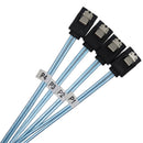 4pcs/set SATA III SAS Data Cable for Server SATA 7 Pin to SATA 7 Pin (0.5m)