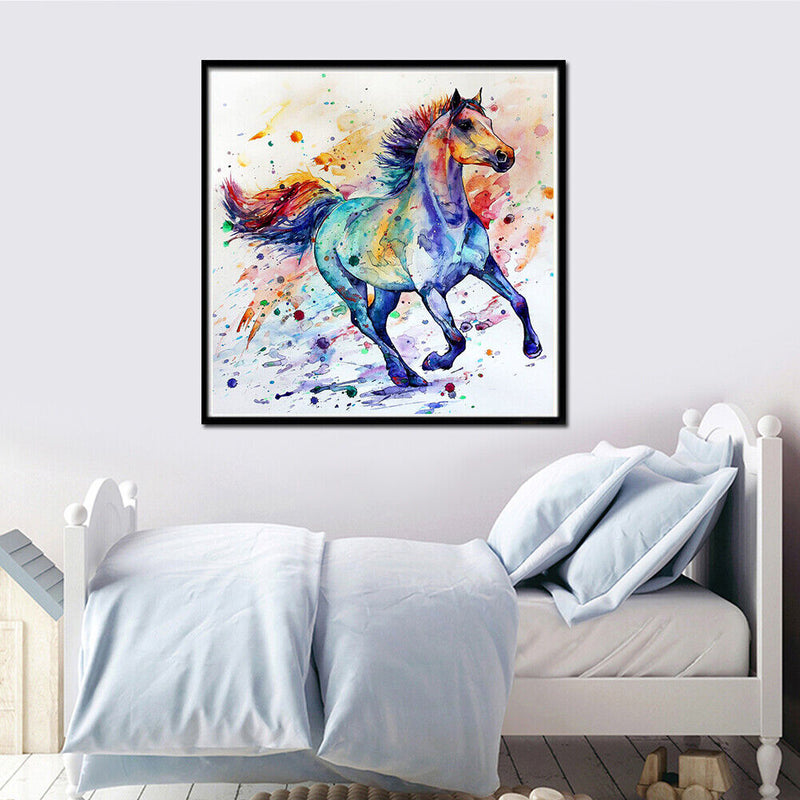 5D DIY Full Drill Diamond Painting Colorful Horse Cross Stitch Embroidery Newly