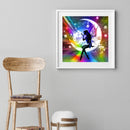 DIY 5D Girl Moon Full Square Rhinestone Painting Kit Diamond Drawing Room D