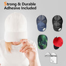 10pcs Adhesive Hat Hooks for Wall - Transparent Baseball Caps Hangers for Door