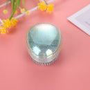 Hair Brush Egg Round Travel Portable Salon Detangling Comb (Light Blue)