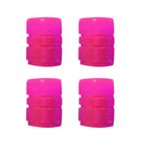 4pcs Luminous Tire Cap Tire Stem Cap Rim Stem Covers for Motorcycles (Yellow)