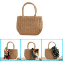 Fashion Straw Women Handbag Summer Female Handwoven Beach Holiday Small Tote Bag