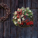 Artificial Pine Needle Red Fruit Truck Wreath Restaurant Shop Atmosphere Props